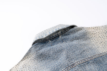 0717 New heavy craft whole pressed drill denim jacket