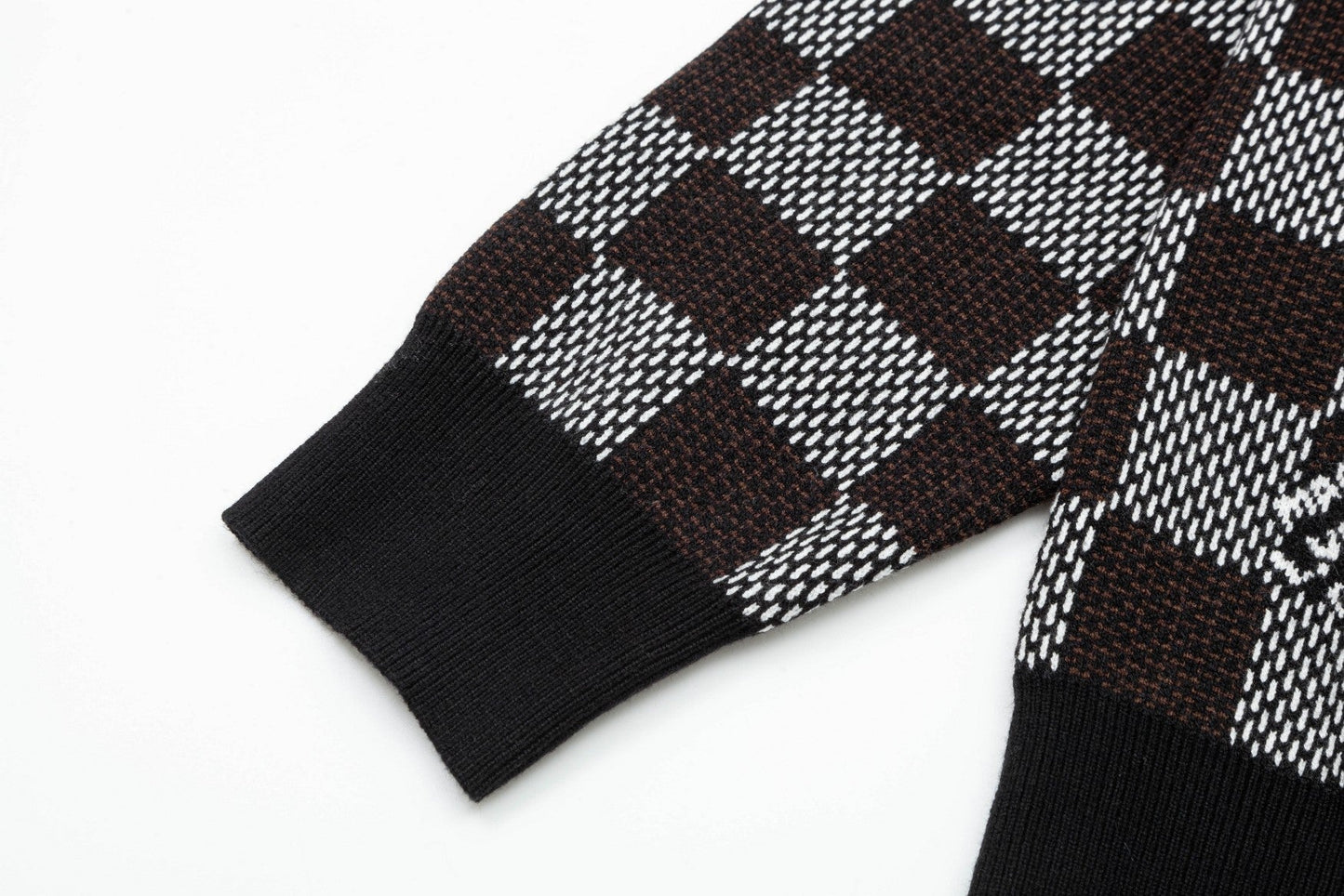 Checkerboard Jacquard Sweater