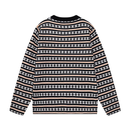 Printed wool sweater