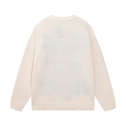 New logo jacquard wool sweater