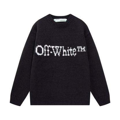 New logo jacquard wool sweater