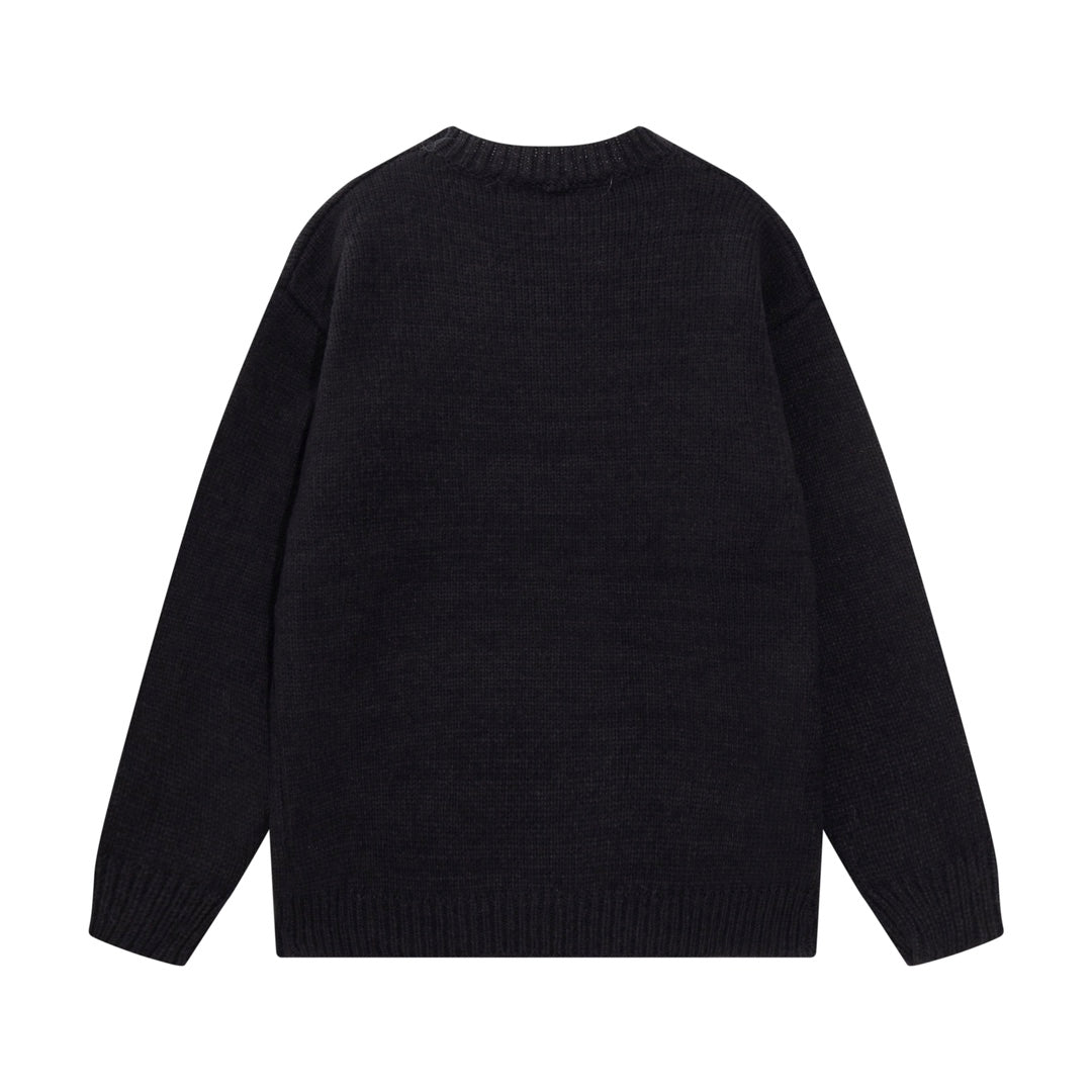 New logo jacquard wool sweater