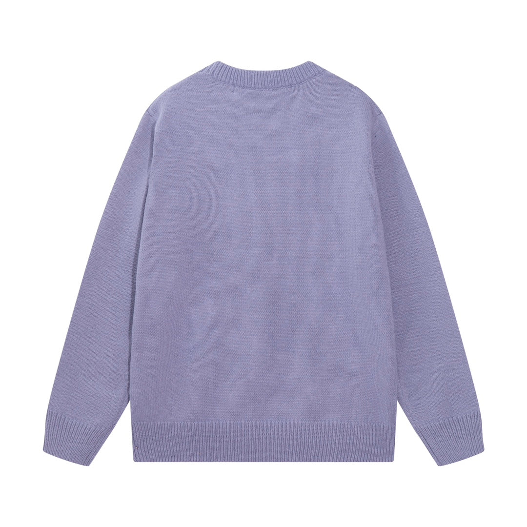 New logo jacquard wool sweater