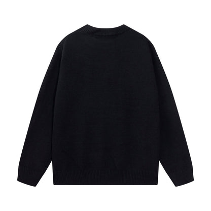 New logo jacquard wool sweater